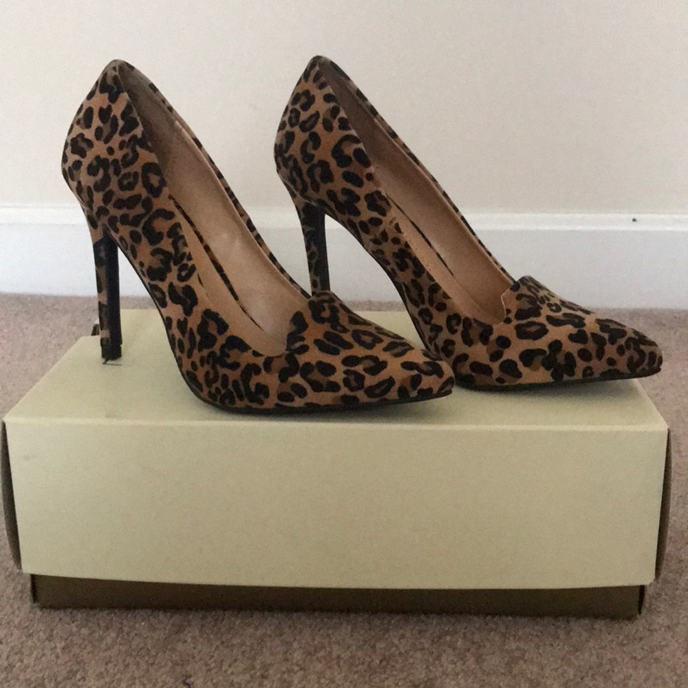 Cheetah print heels